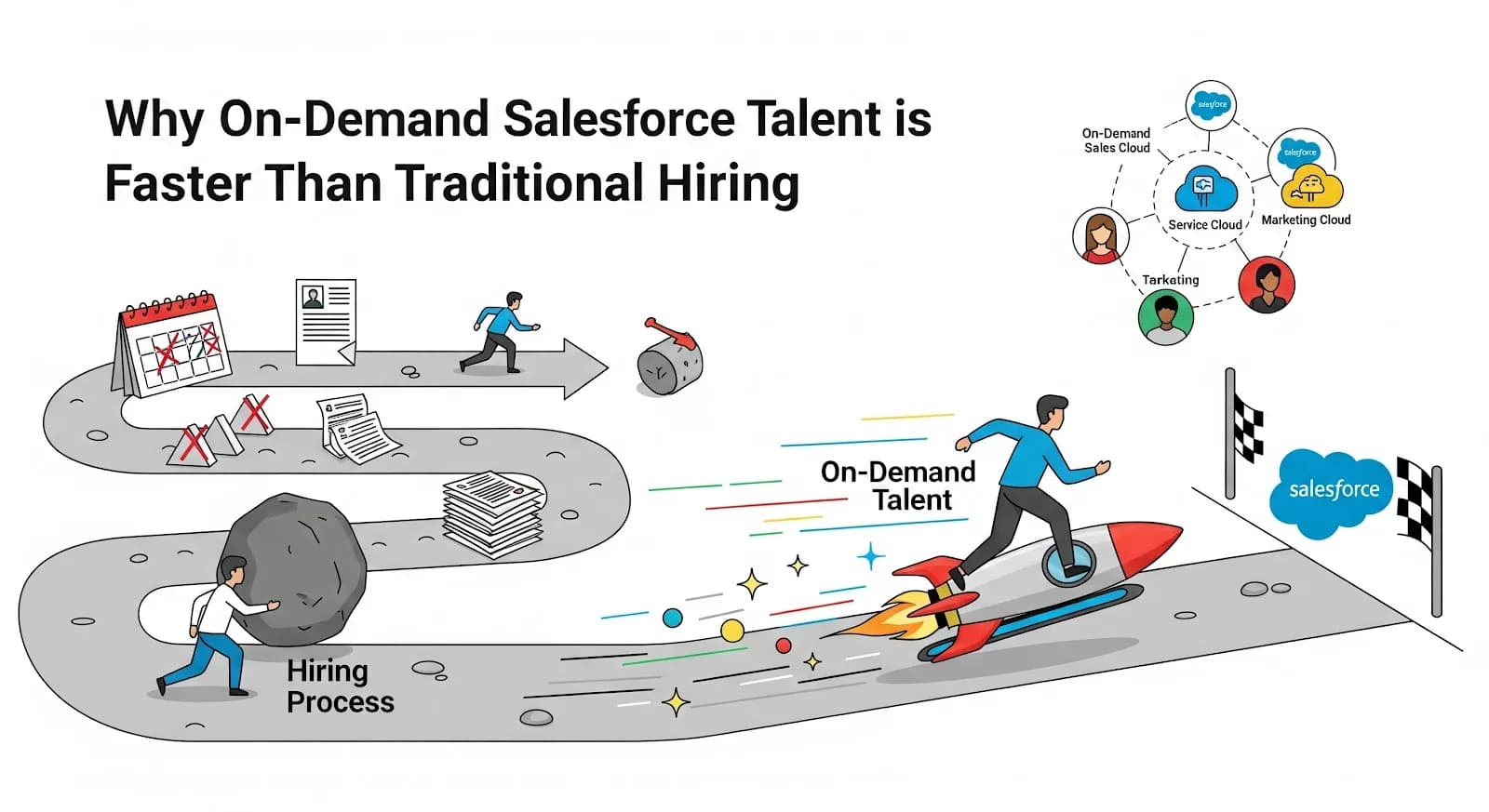 Why On-Demand Salesforce Talent is Faster Than Traditional Hiring