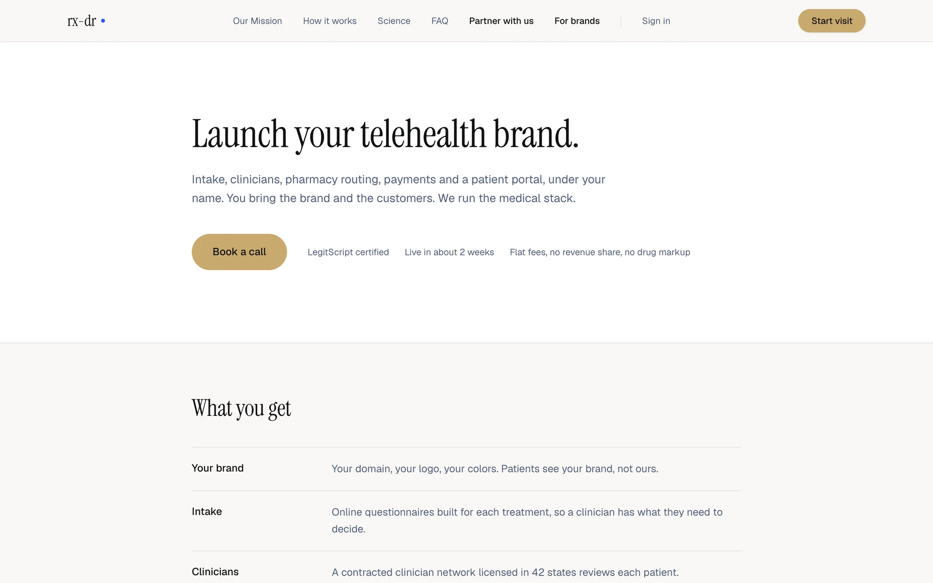 Rx-Dr white-label telehealth platform
