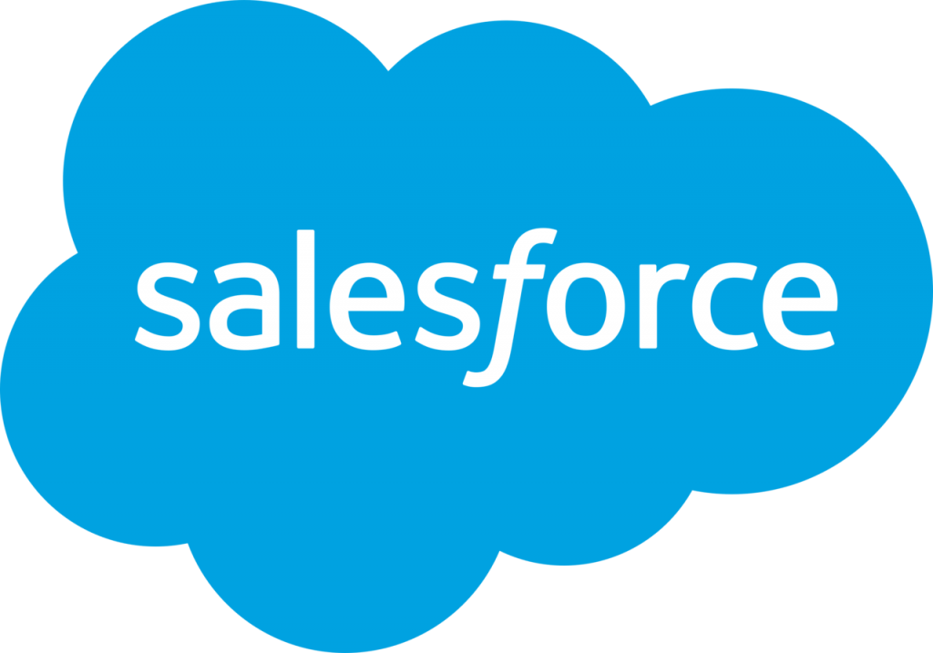 Salesforce log with blue cloud