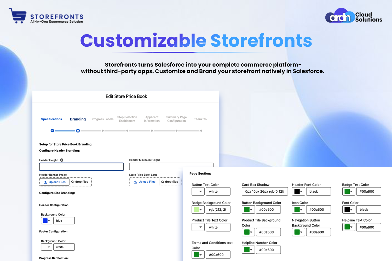 Storefronts PCI-compliant 3-step checkout – secure Salesforce e-commerce flow