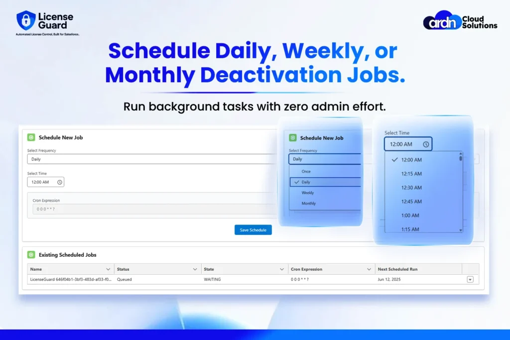 ardncloudsolutions schedule new job