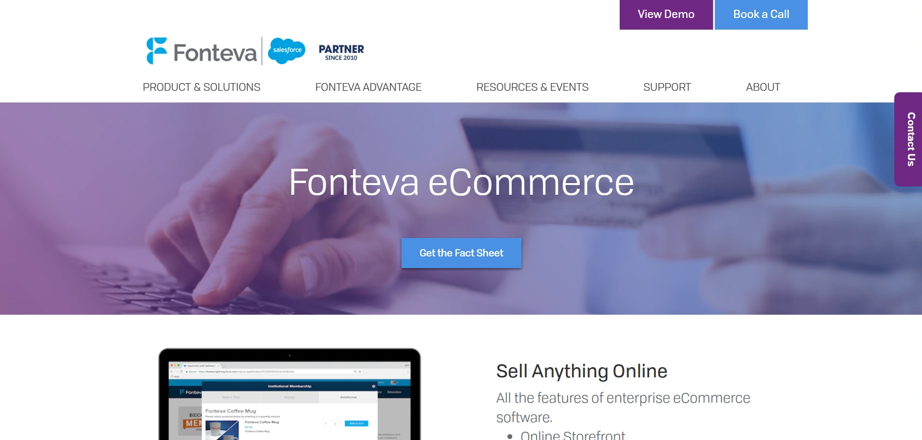Fonteva e-commerce, a Salesforce native solution