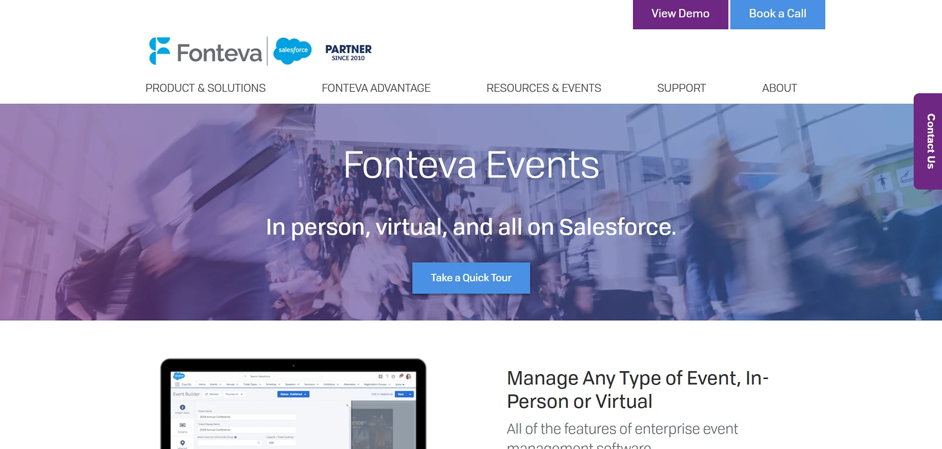 Fonteva Events, a Salesforce-native event ticketing platform